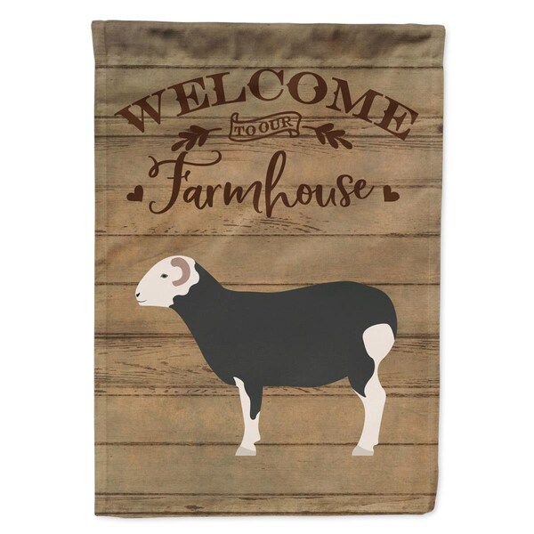 Carolines Treasures Herwick Sheep Welcome Garden Flag - 11 x 0.01 x 15 in. - CK6914GF