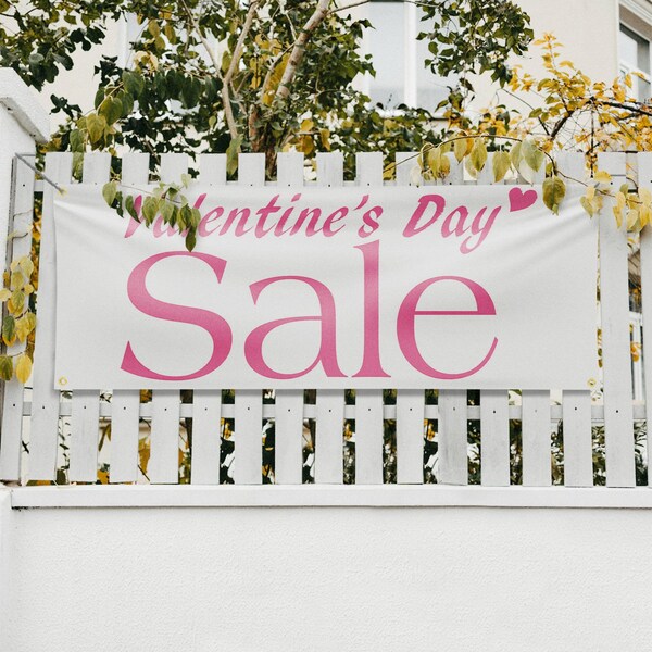 Signmission Valentines Day Sale, 18 Inch x 48 Inch, Vinyl Banner - B-30905