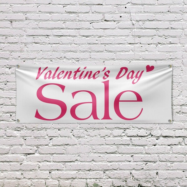 Signmission Valentines Day Sale, 18 Inch x 48 Inch, Vinyl Banner - B-30905