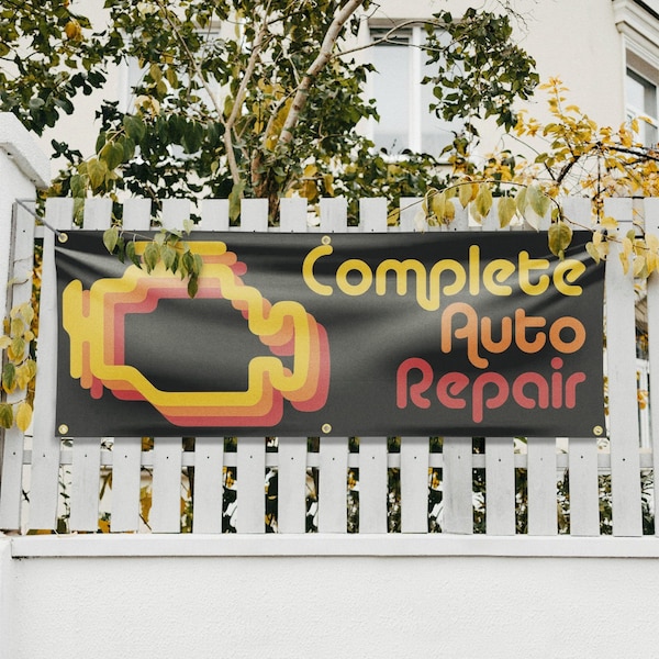 Signmission Complete Auto Repair, 24 Inch x 72 Inch, Vinyl Banner - B-72-30524