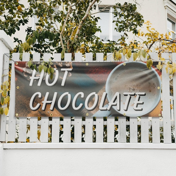 Signmission Hot Chocolate, 48 Inch x 120 Inch, Vinyl Banner - B-120-30698