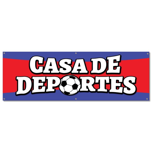 Signmission Casa De Deportes, 24 Inch, Banner - B-72-30355