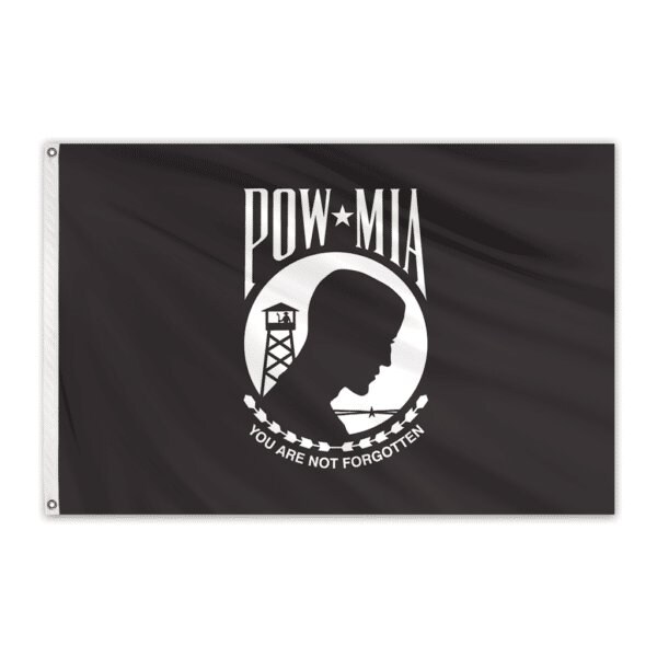 Global Flags Unlimited POW MIA Outdoor Nylon Flag 3'x5' Single Sided - 203875