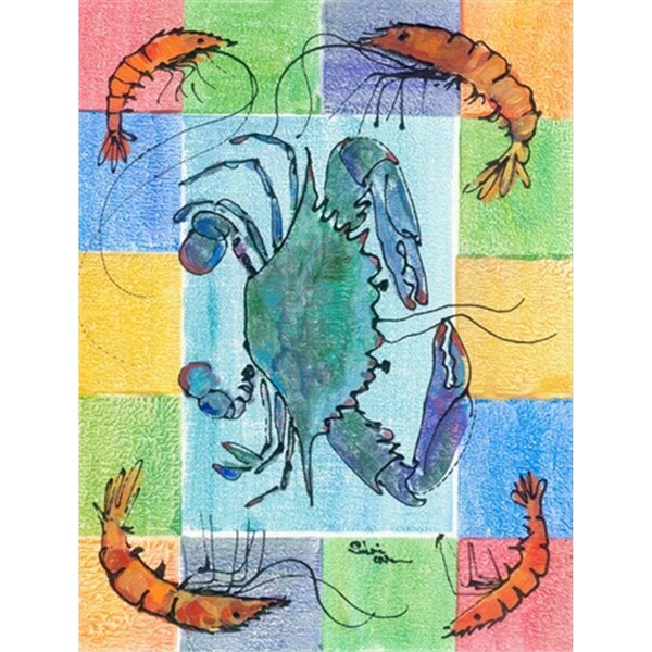 Patioplus 28 x 40 in. Crab Flag Canvas House Size - PA2554806