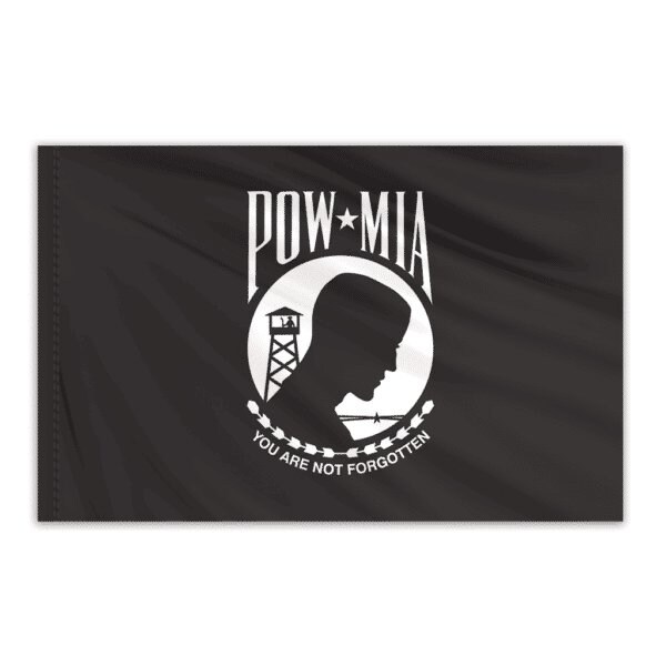 Global Flags Unlimited POW MIA Indoor Nylon Flag 3'x5' - 203886