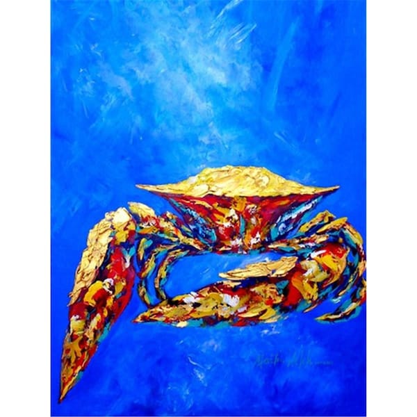 Patioplus Blue Crab On Blue Sr. Flag Garden Size - PA759194