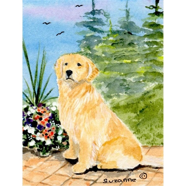 Patioplus 28 x 40 in. Golden Retriever House Size Canvas Flag - PA2554637