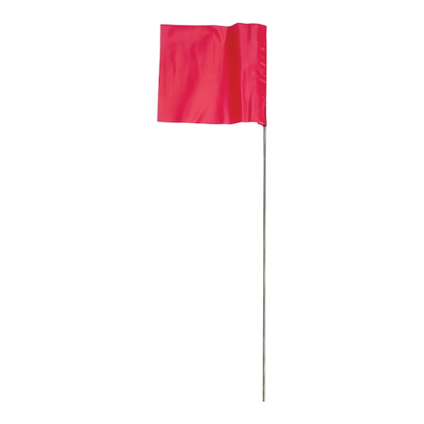C.H. Hanson C.H. Hanson 21 in. Fluorescent Red Marking Flags Polyvinyl 100 pk - 15080