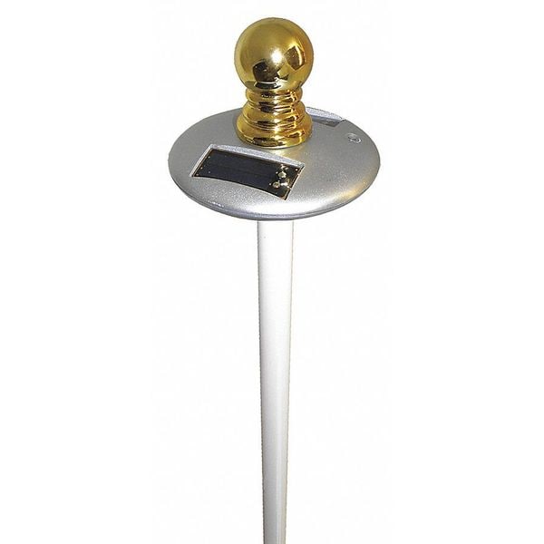 Annin Flagmakers Solar Light, 20 to 25 ft. Alum Flag Poles - 2472