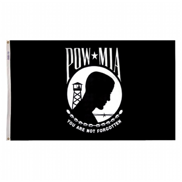 Annin Flagmakers Annin Flagmakers 377994 4 ft. x 6 ft. Single Reverse Nylon-Glo POW-MIA Flag - 377994