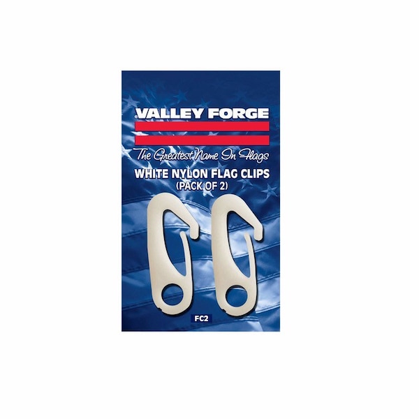Valley Forge Valley Forge 0.5 in. L Nylon Flag Pole Snap Clips - FC2