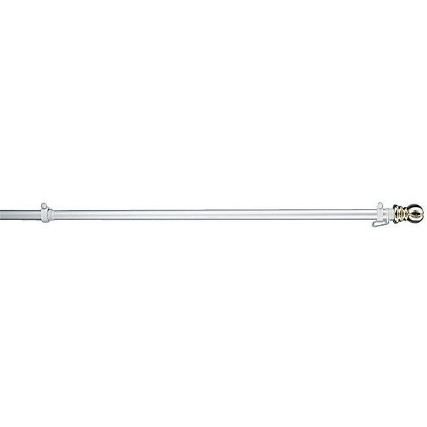 Annin Flagmakers Flag Pole, Hanging and Spnning, Silvr, 6 ft - 1991