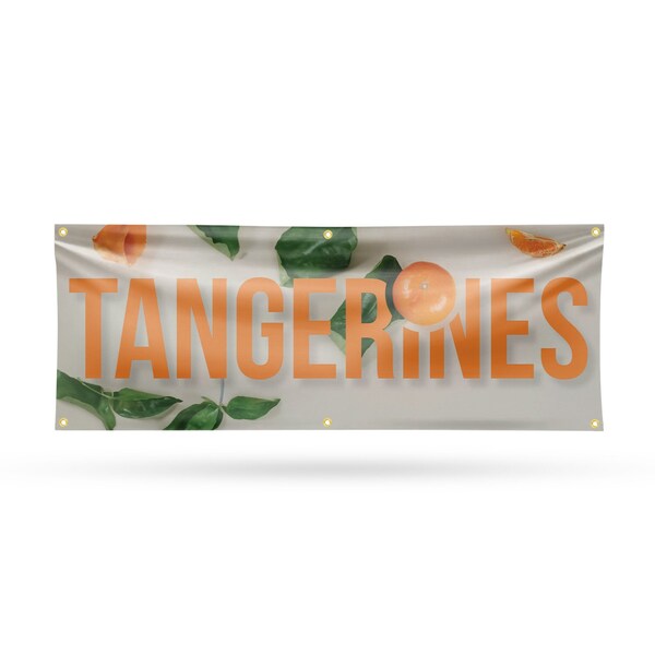 Signmission Tangerines, 24 Inch x 72 Inch, Vinyl Banner - B-72-30878
