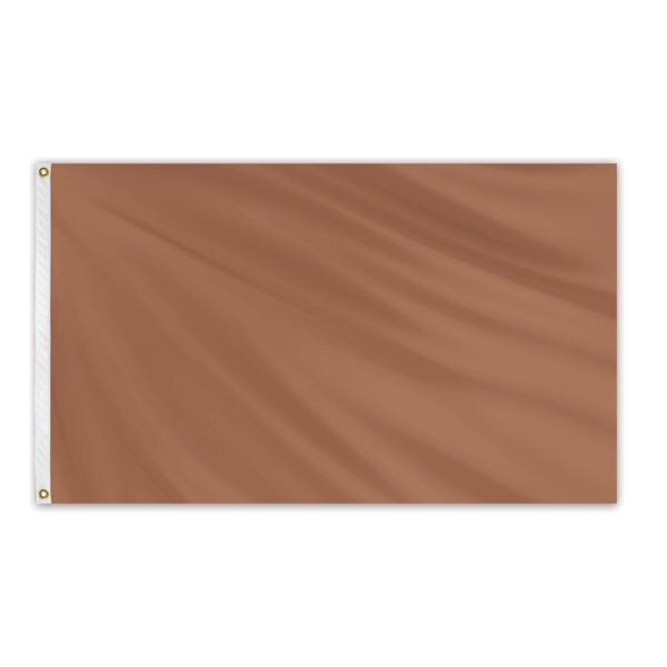 Global Flags Unlimited Solid Color Outdoor Nylon Flag 3' x 5' - Sandlewood - 204656