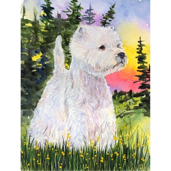 Carolines Treasures 28 x 40 in. Westie House Size Canvas Flag - SS1067CHF