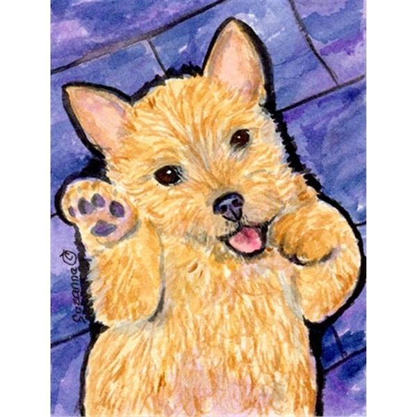 Patioplus 11 x 15 In. Norwich Terrier Flag; Garden Size - PA251992