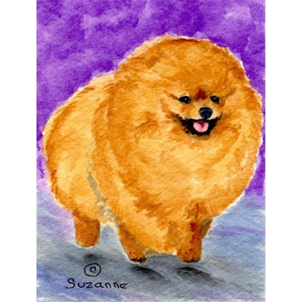 Patioplus 28 x 40 in. Pomeranian House Size Canvas Flag - PA246585