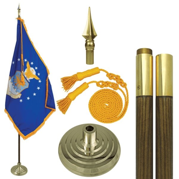 Global Flags Unlimited US Air Force Indoor Flag Set 3'x5' 8' - 203895
