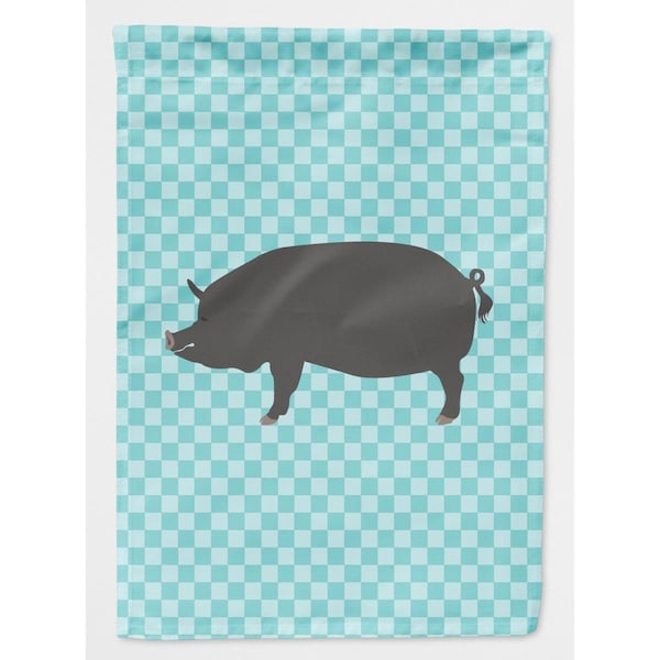 Patioplus Berkshire Pig Blue Check Flag Canvas House - PA2551223