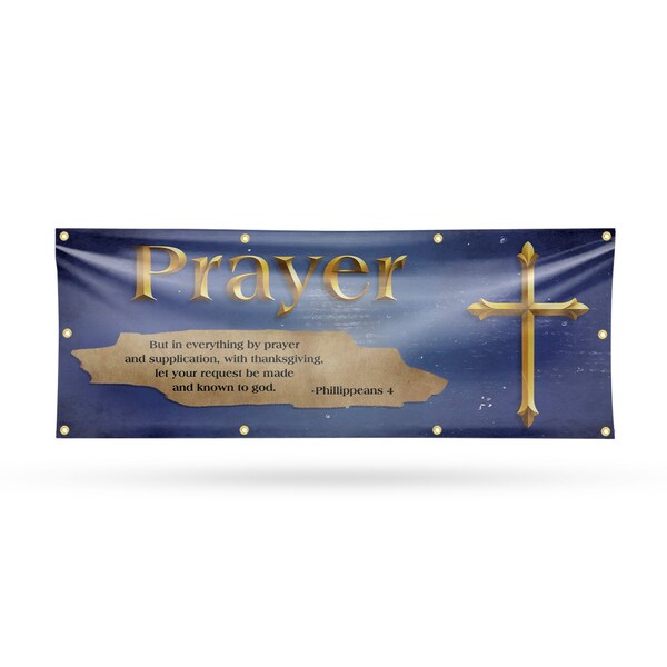 Signmission Jesus Prayer, 36 Inch x 96 Inch, Vinyl Banner - B-96-30710