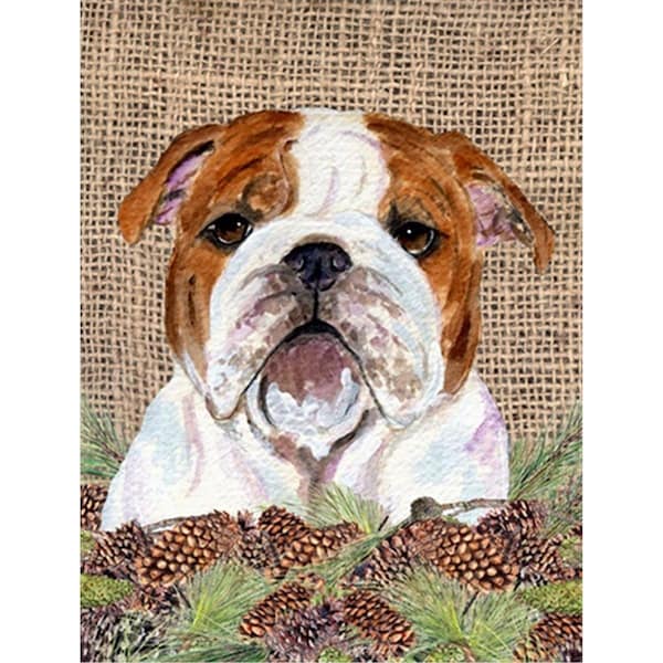 Patioplus 11 x 15 in. Bulldog English Garden Size Flag - PA631308