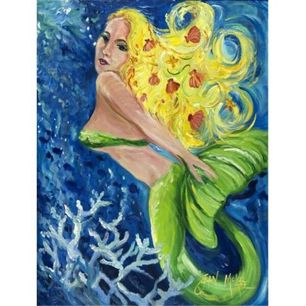Patioplus Blonde Mermaid Flag Garden Size - PA632332