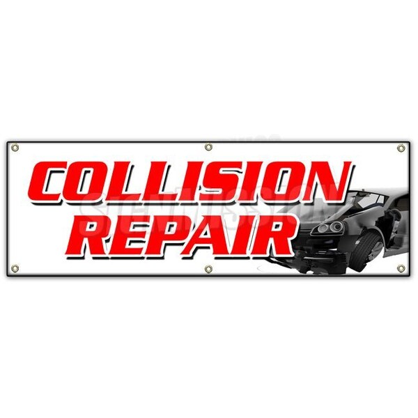 Signmission COLLISION REPAIR BANNER SIGN body shop painting auto car automotive - B-72 COLLISION REPAIR
