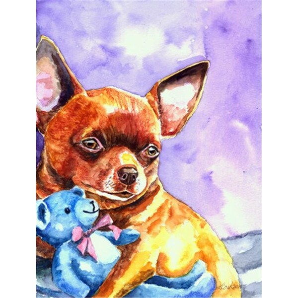 Patioplus Chihuahua With Teddy Bear Flag Garden Size - PA252603