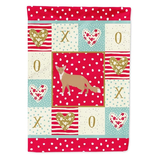 Carolines Treasures 11 x 0.01 x 15 in. Oriental Longhair No.2 Cat Love Garden Flag - CK5666GF