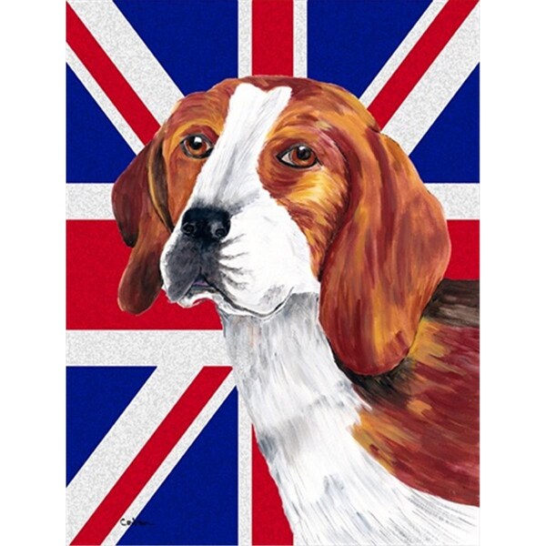 Patioplus Beagle With English Union Jack British Flag Flag Garden Size - PA253324