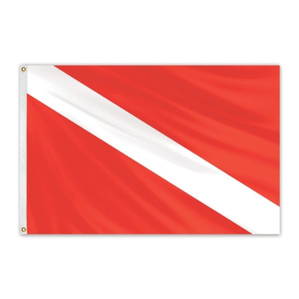 Global Flags Unlimited Skin Diver Courtesy Flag 12"x18" - 203961