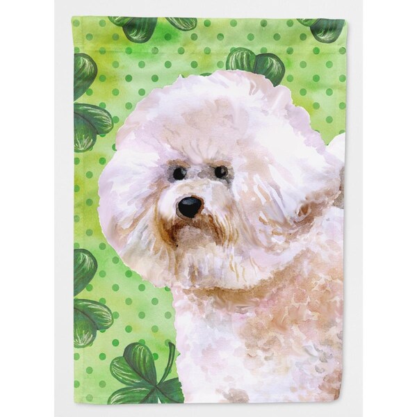 Carolines Treasures Bichon Frise No 2 Saint Patricks Flag Canvas - House Size - BB9879CHF