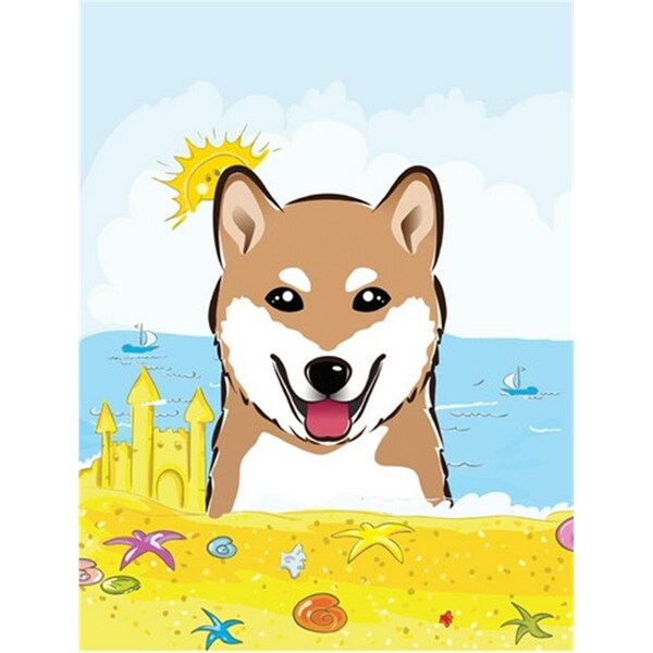 Patioplus Shiba Inu Summer Beach Flag Garden - PA254218
