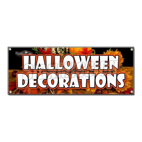 Signmission HALLOWEEN DECORATIONS BANNER SIGN masks gourds trick or treat holiday pumpkins - B-HALLOWEEN DECORATIONS