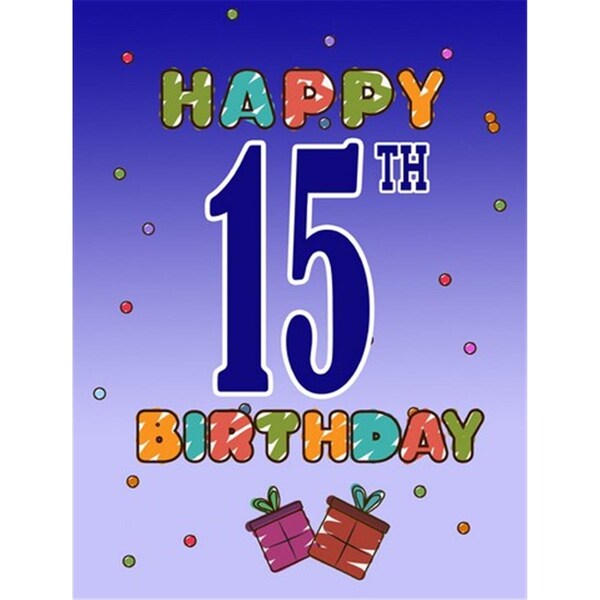 Carolines Treasures Happy 15Th Birthday Flag Garden Size - CJ1106GF