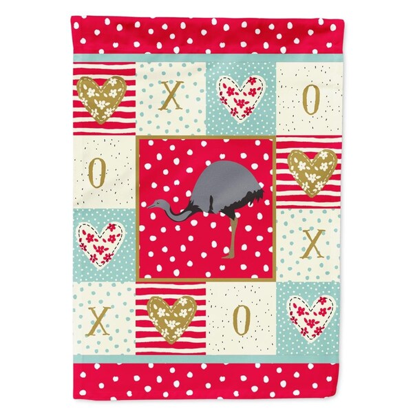 Carolines Treasures 28 x 0.01 x 40 in. Rhea Love Flag Canvas House Size - CK5350CHF