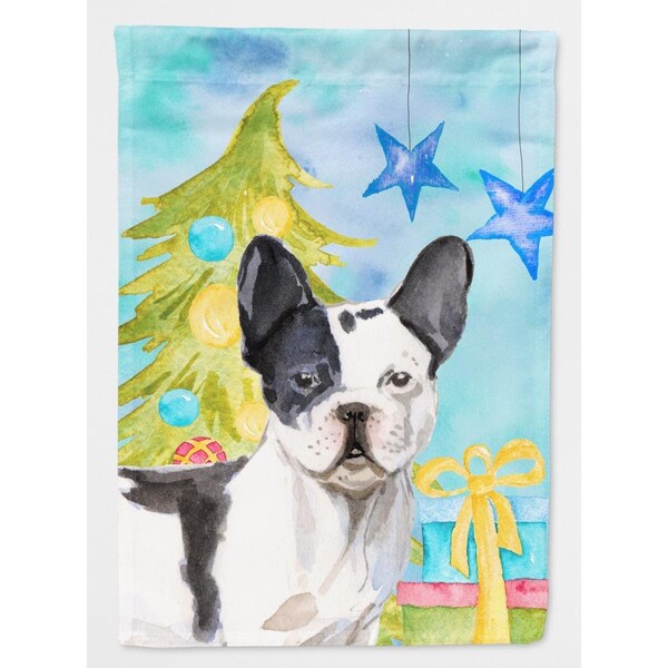 Patioplus Black White French Bulldog Christmas Flag - Garden Size - PA2551606