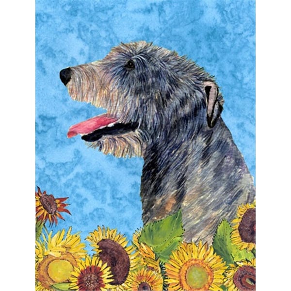 Carolines Treasures 28 x 40 In. Irish Wolfhound Flag Canvas- House Size - SS4139CHF