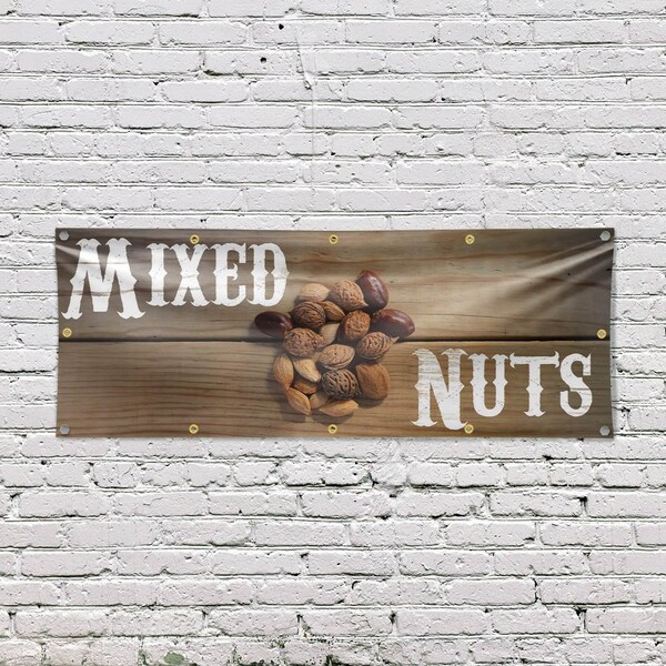 Signmission Mixed Nuts, 48 Inch x 120 Inch, Vinyl Banner - B-120-30741