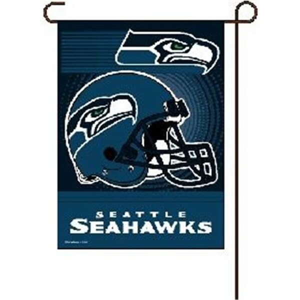 Caseys Seattle Seahawks Flag 12x18 Garden Style 2 Sided - 3208508749