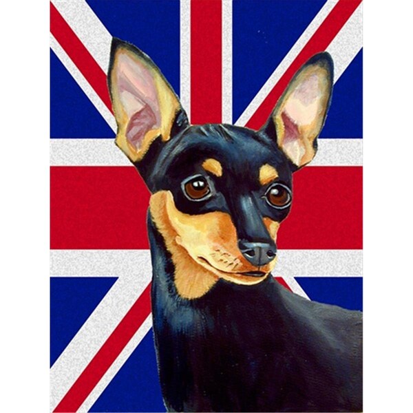 Patioplus Min Pin With English Union Jack British Flag Flag Garden Size - PA248194