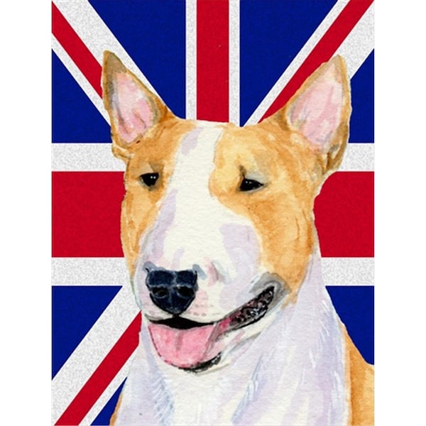Patioplus Bull Terrier With English Union Jack British Flag Flag Garden Size - PA247822
