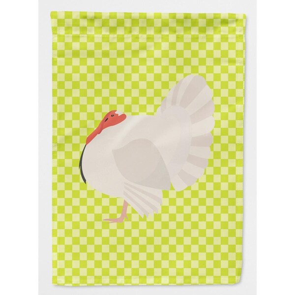 Carolines Treasures White Holland Turkey GreenHouse Flag Canvas - BB7809CHF