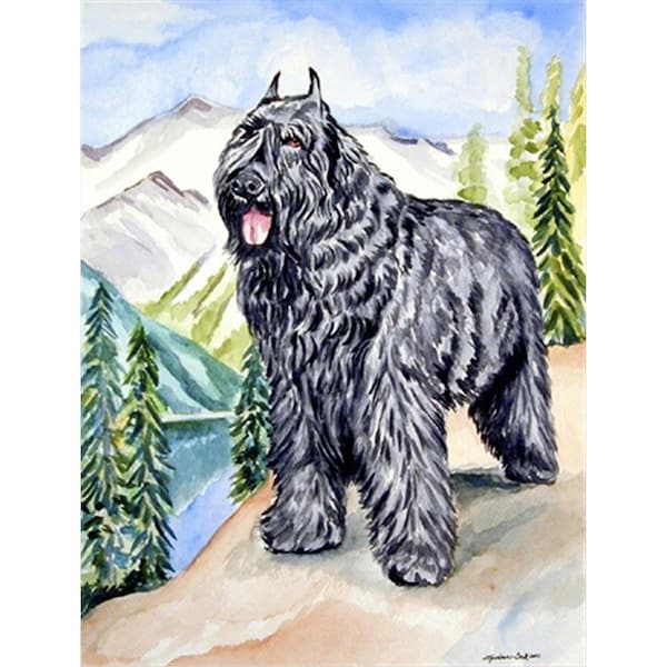 Carolines Treasures Bouvier des Flandres Flag Canvas House Size - 7049CHF
