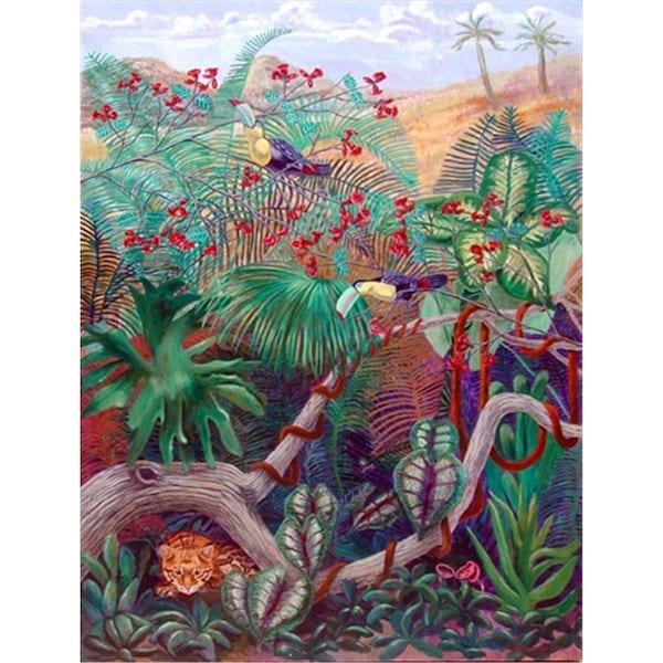 Carolines Treasures Bird - Toucan Flag Canvas House Size - 7144CHF