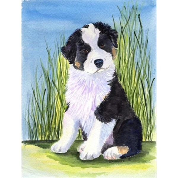 Patioplus Australian Shepherd Canvas Flag - House Size, 28 x 40 in. - PA2554446