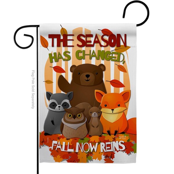 Patio Trasero 13 x 18.5 in. Fall Now Reins Garden Flag with Harvest & Autumn Double-Sided  Vertical Flags - PA3873028