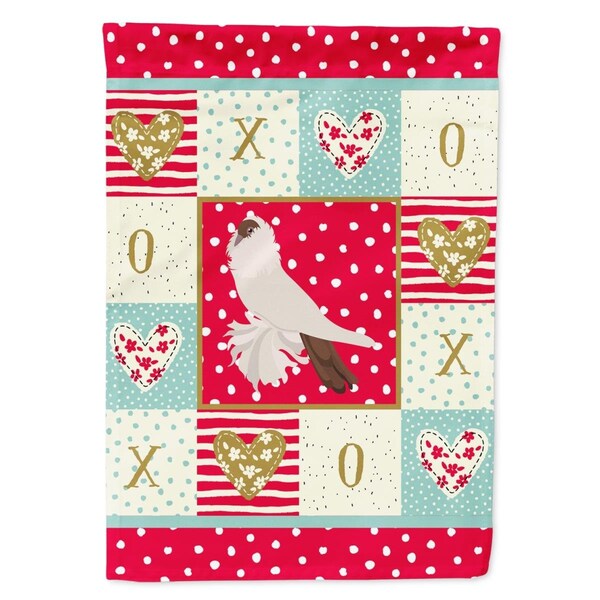 Carolines Treasures 11 x 0.01 x 15 in. German Helmet Pigeon Love Flag Garden Size - CK5371GF