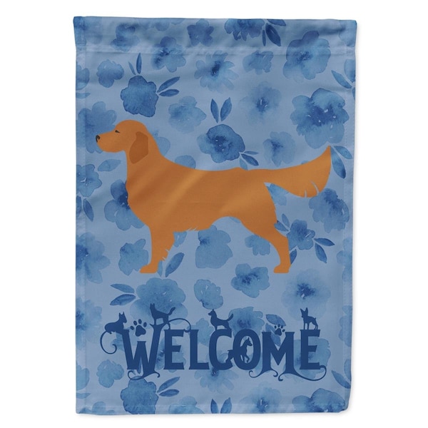 Carolines Treasures 11 x 0.01 x 15 in. Golden Retriever Welcome Flag Garden Size - CK6131GF