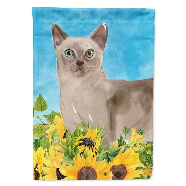 Carolines Treasures Tonkinese in Sunflowers Garden Size Flag - CK3161GF